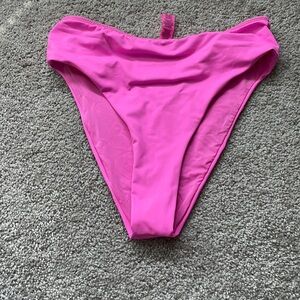 SKIMS hot pink high waisted bikini bottoms